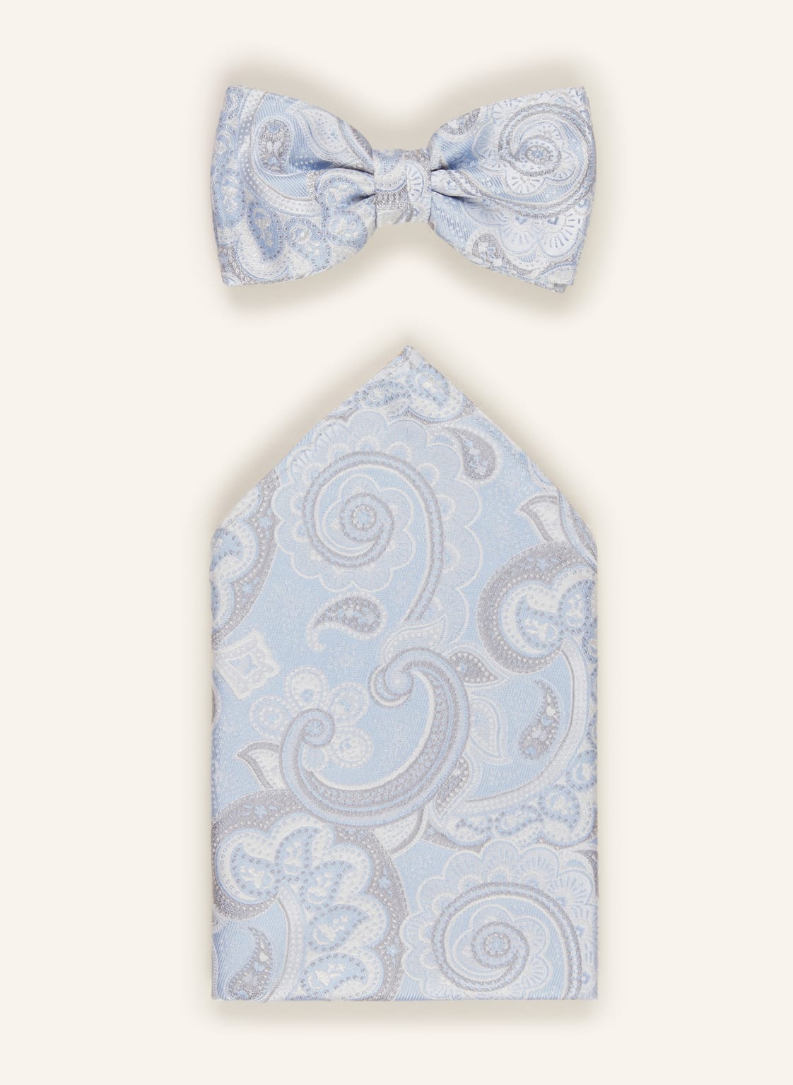 Prince Bowtie Set: Fliege Und Einstecktuch blau von Prince BOWTIE