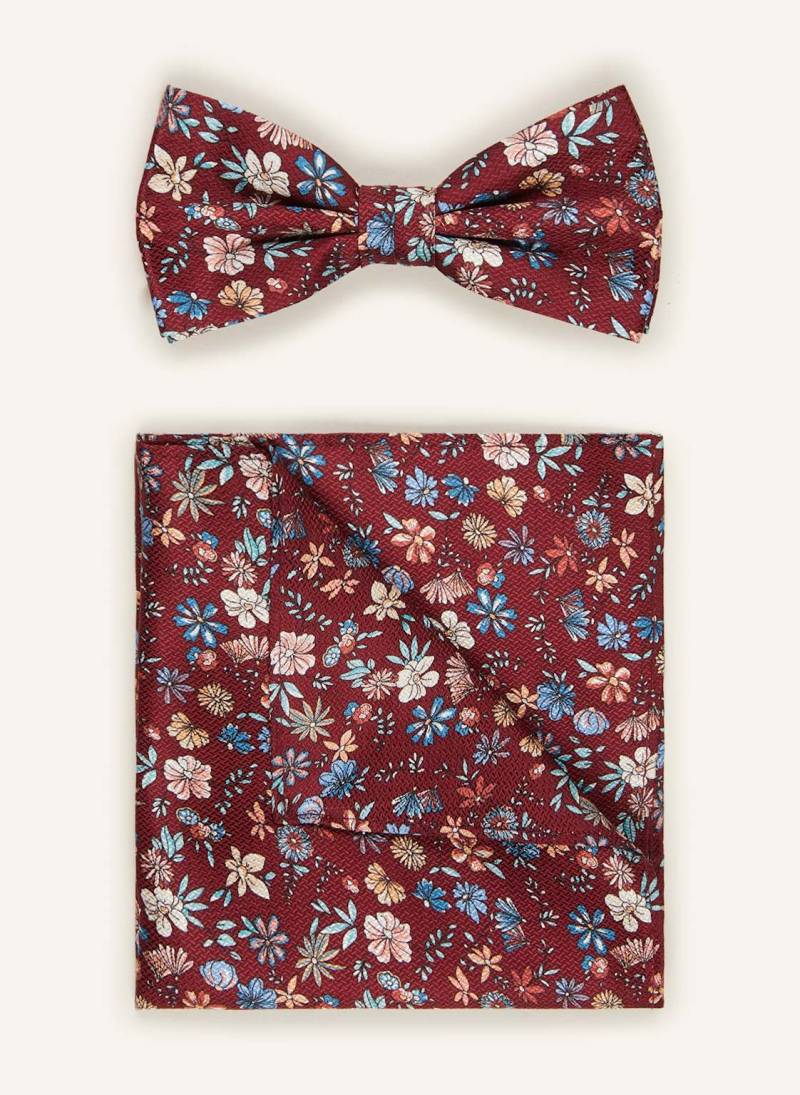 Prince Bowtie Set: Fliege Und Einstecktuch rot von Prince BOWTIE