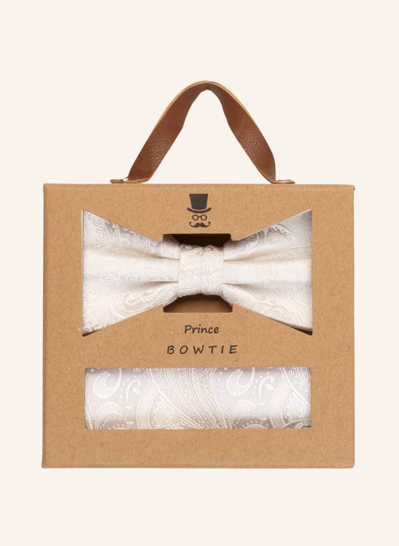 Prince Bowtie Set: Fliege Und Einstecktuch weiss von Prince BOWTIE