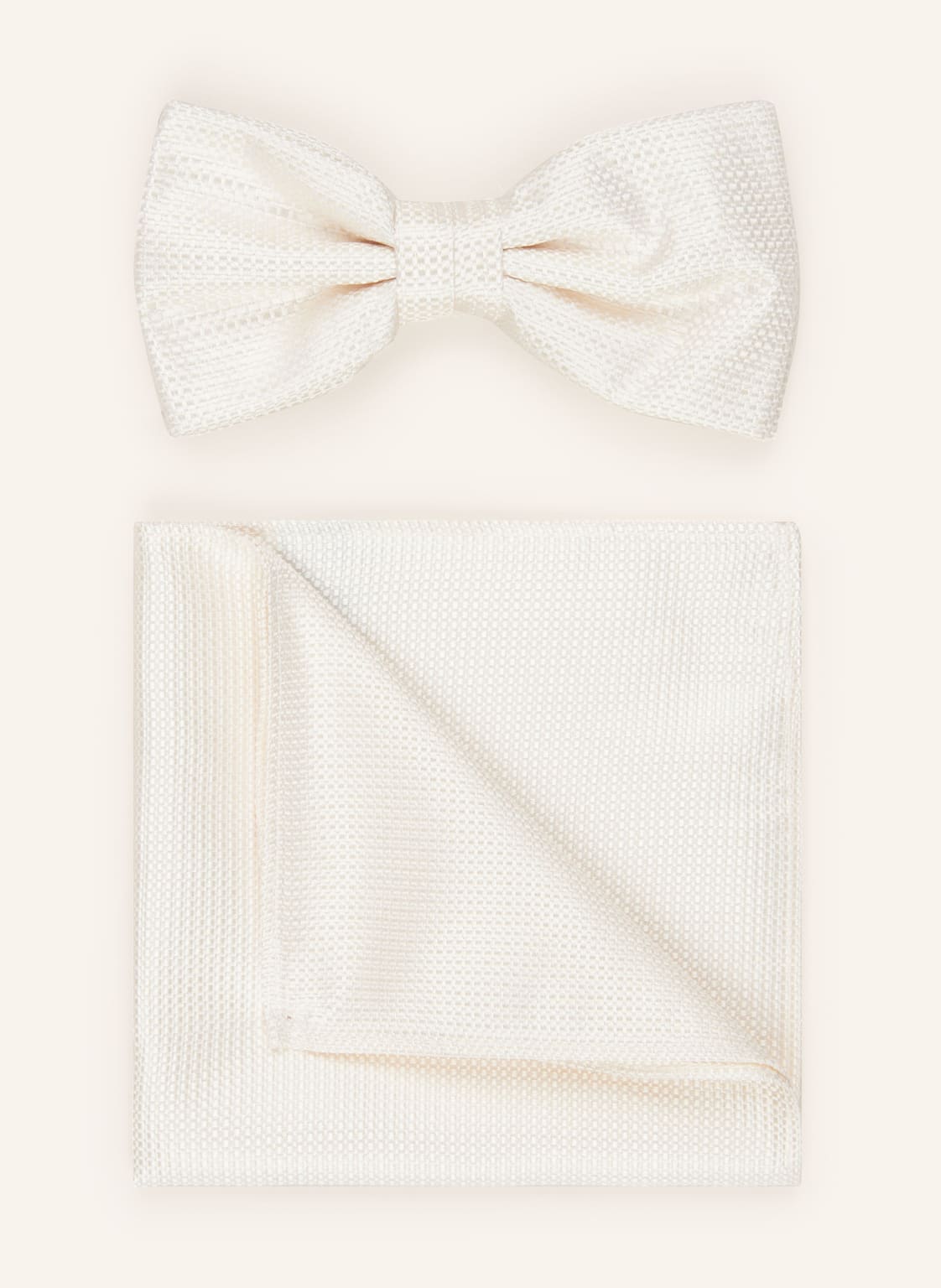 Prince Bowtie Set: Fliege Und Einstecktuch weiss von Prince BOWTIE