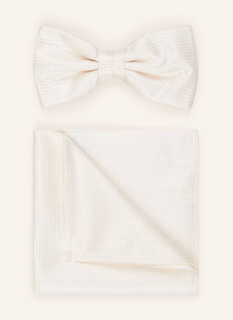 Prince Bowtie Set: Fliege Und Einstecktuch weiss von Prince BOWTIE