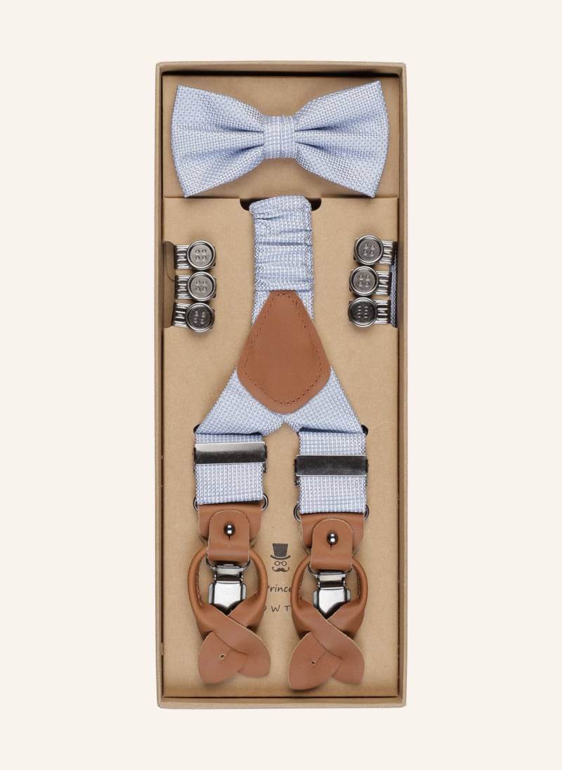 Prince Bowtie Set: Hosenträger Und Fliege blau von Prince BOWTIE