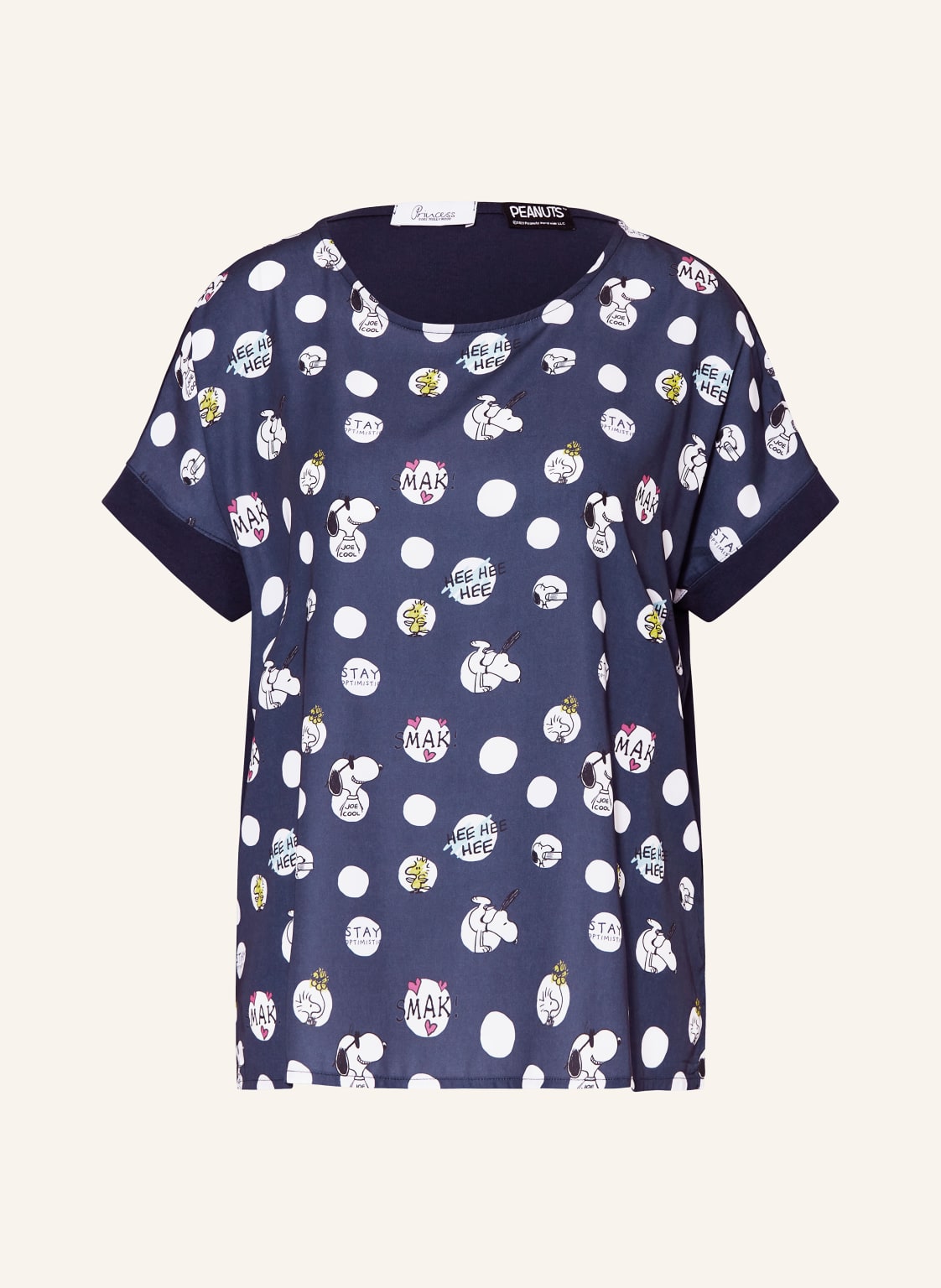 Princess Goes Hollywood Blusenshirt Im Materialmix blau von Princess GOES HOLLYWOOD