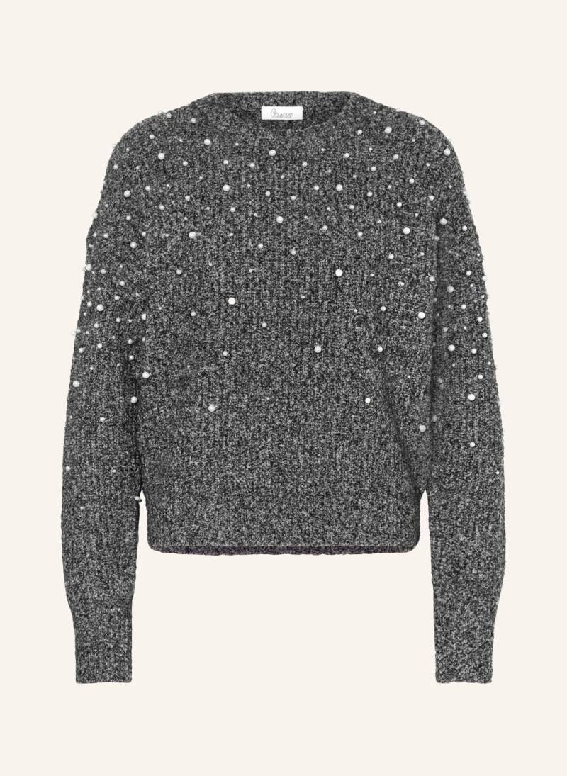 Princess Goes Hollywood Pullover Mit Zierperlen grau von Princess GOES HOLLYWOOD