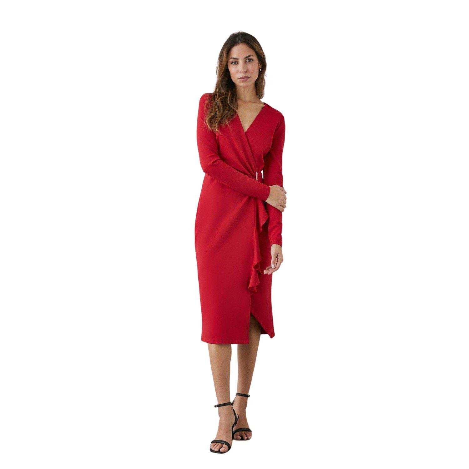 Midikleid Damen Rot Bunt 42 von Principles