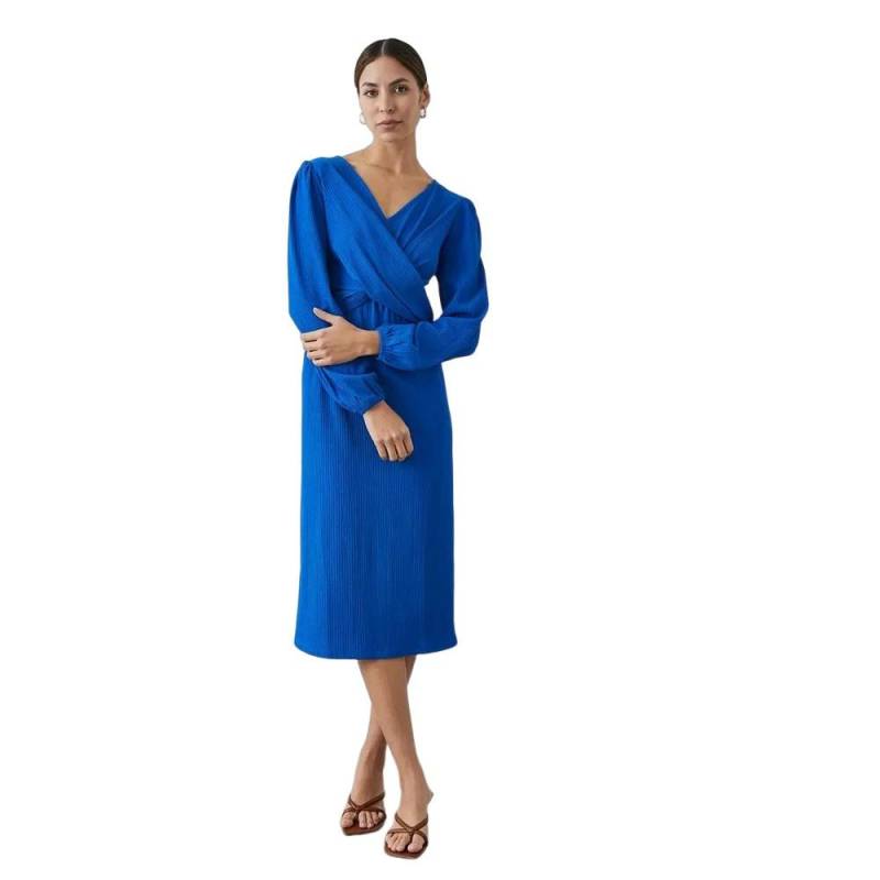 Midikleid Front Mit Knoten Damen Blau 36 von Principles