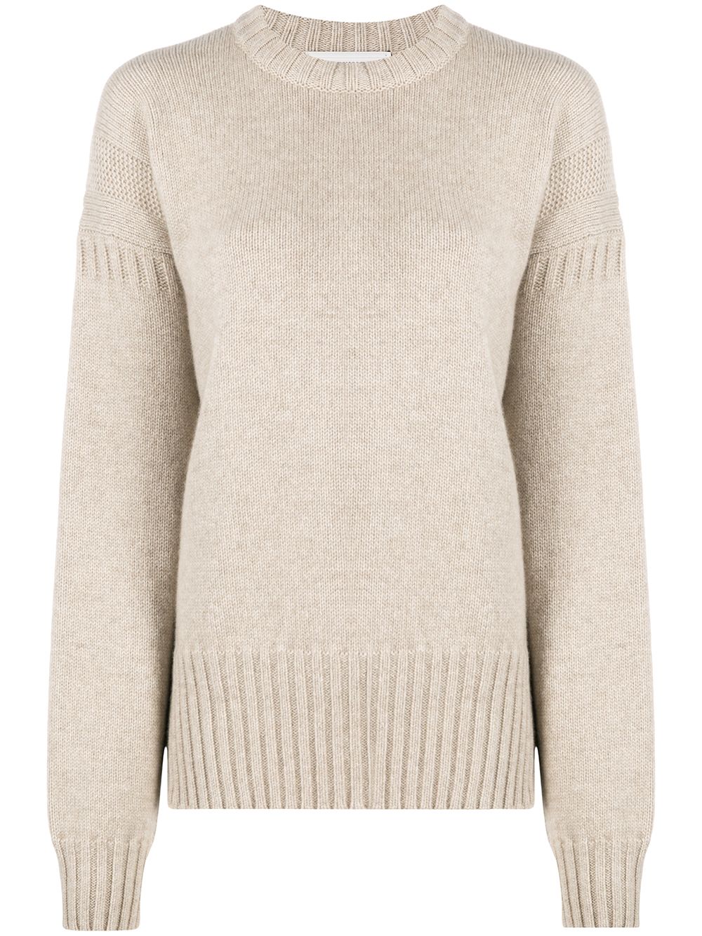 Pringle of Scotland Guernsey stitch cashmere jumper - Neutrals von Pringle of Scotland