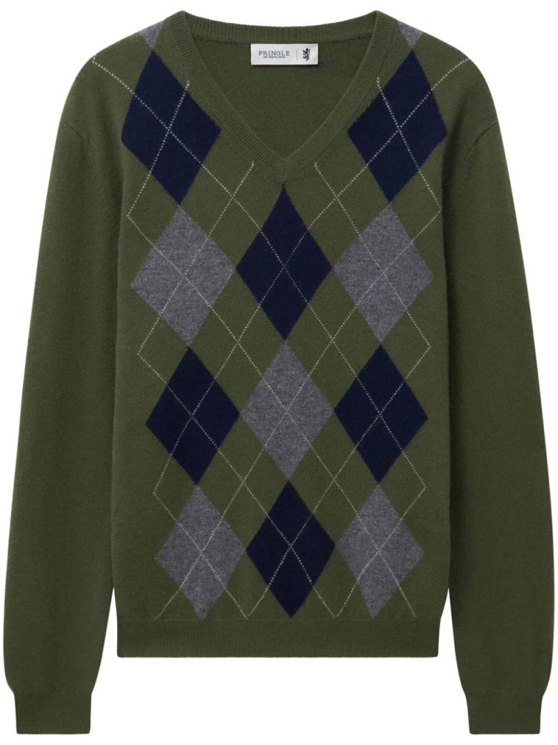 Pringle of Scotland V-neck cashmere jumper - Green von Pringle of Scotland