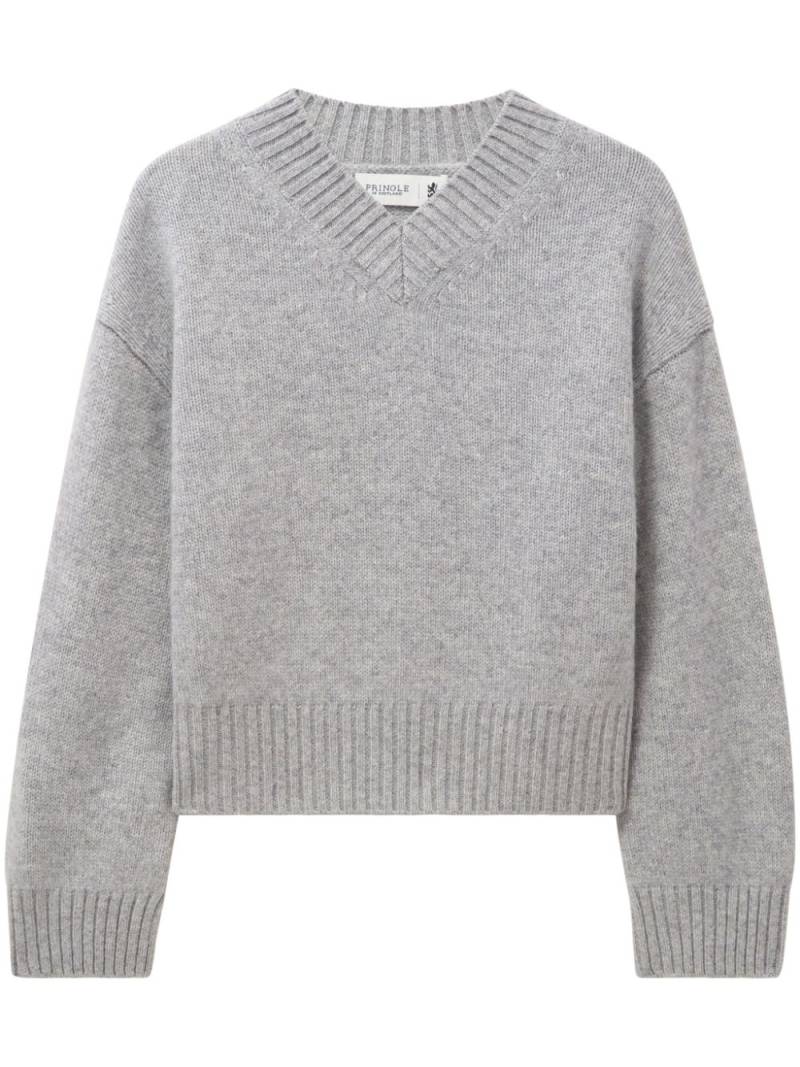 Pringle of Scotland V-neck cashmere sweater - Grey von Pringle of Scotland