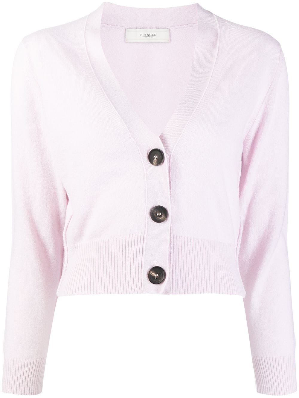 Pringle of Scotland V-neck cropped cashmere cardigan - Pink von Pringle of Scotland