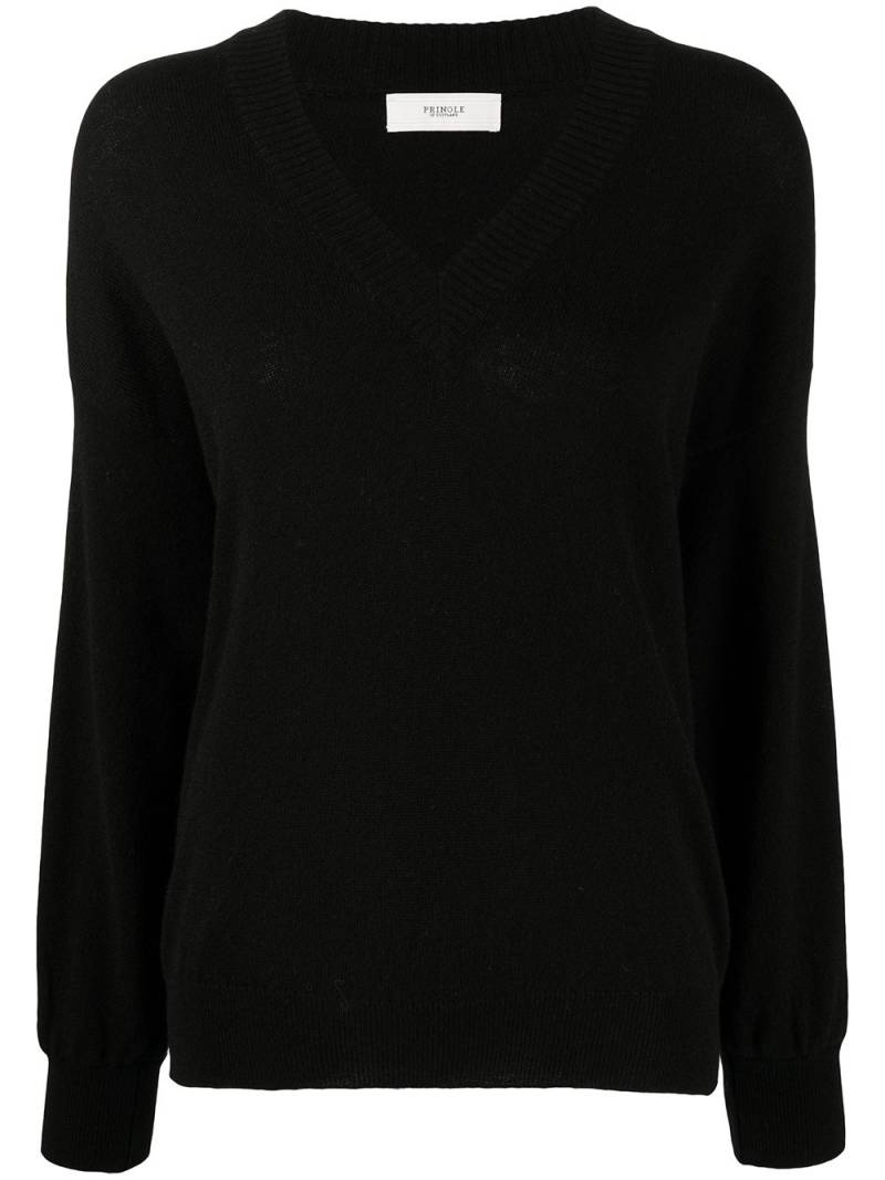 Pringle of Scotland V-neck long sleeve jumper - Black von Pringle of Scotland