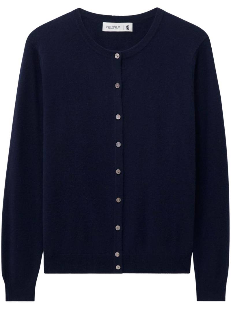 Pringle of Scotland crew-neck cashmere cardigan - Blue von Pringle of Scotland