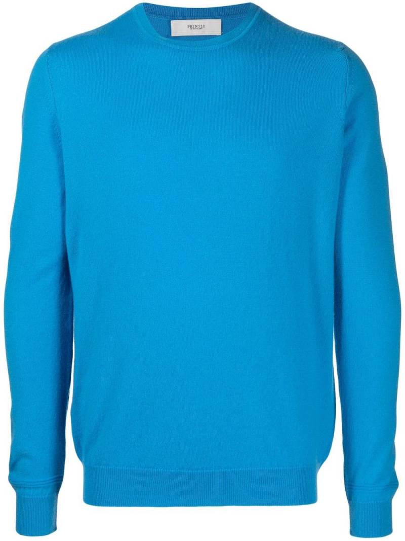 Pringle of Scotland crew neck cashmere jumper - Blue von Pringle of Scotland