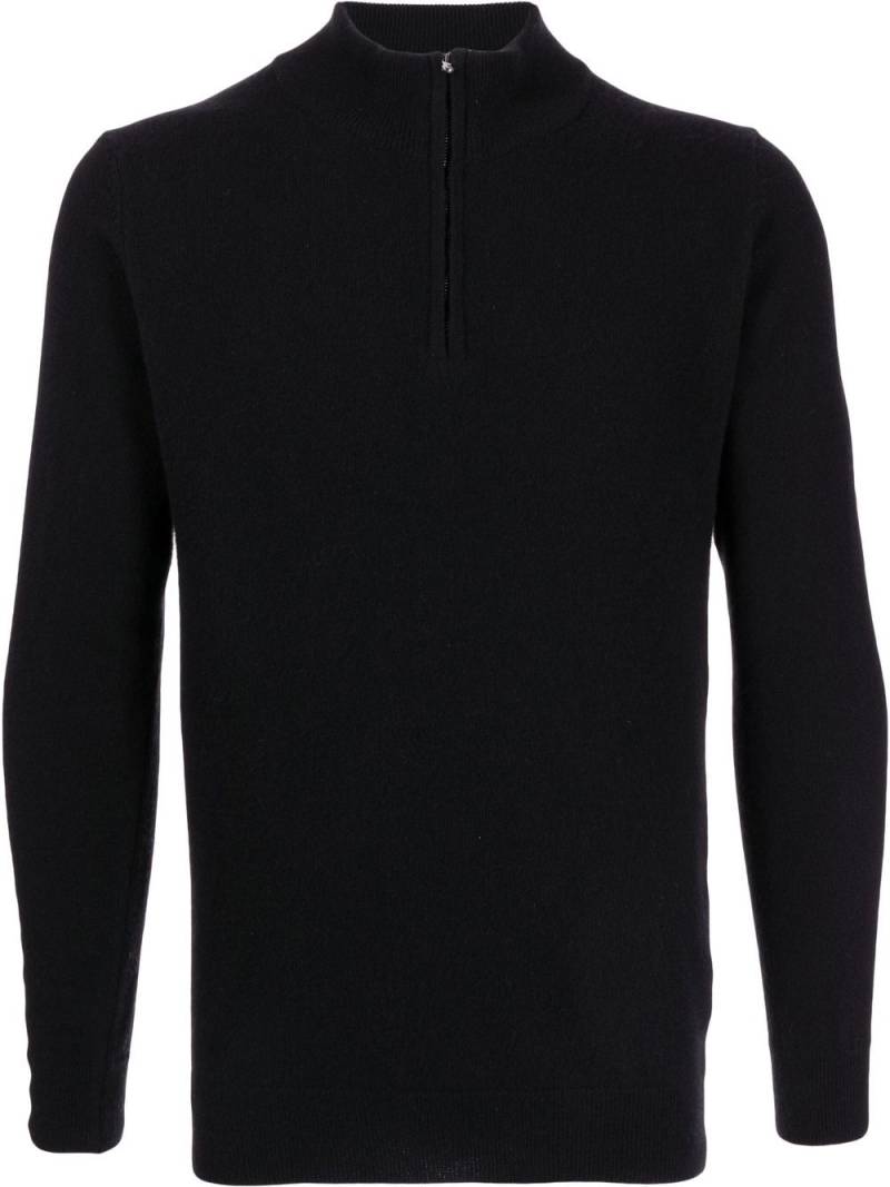 Pringle of Scotland half-zip long-sleeve jumper - Black von Pringle of Scotland