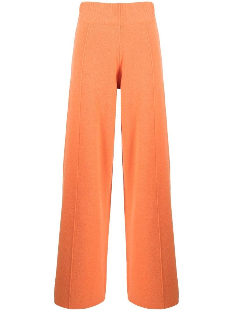 Pringle of Scotland high-waisted knitted trousers - Orange von Pringle of Scotland