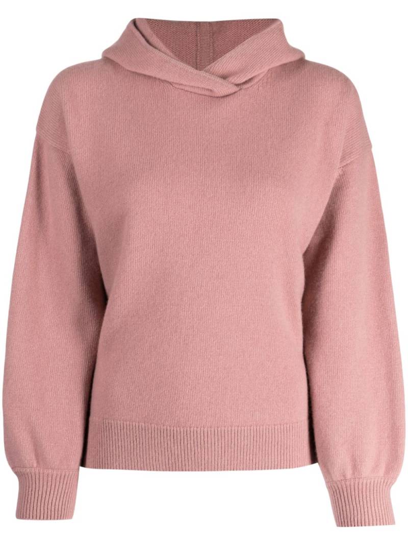 Pringle of Scotland long-sleeve wool-cashmere blend hoodie - Pink von Pringle of Scotland