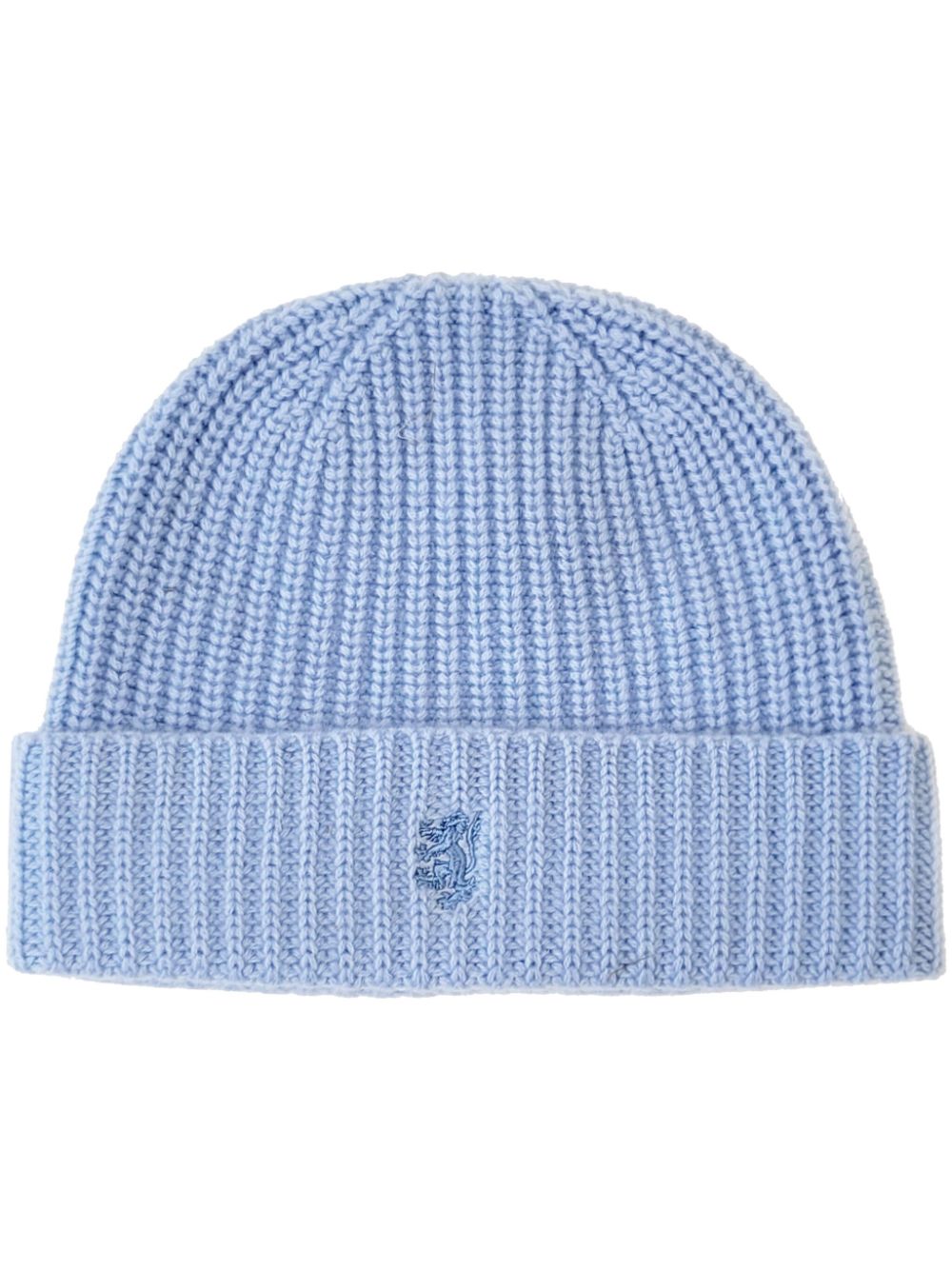 Pringle of Scotland ribbed cashmere beanie - Blue von Pringle of Scotland