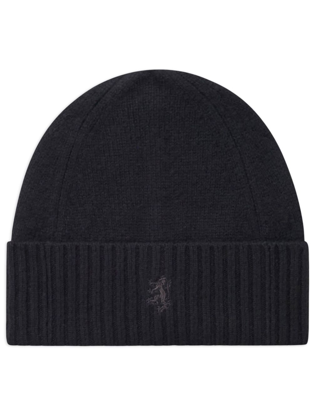 Pringle of Scotland ribbed-edge cashmere beanie - Black von Pringle of Scotland