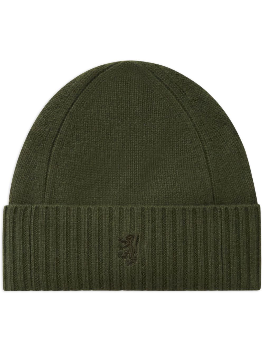 Pringle of Scotland ribbed-edge cashmere beanie - Green von Pringle of Scotland