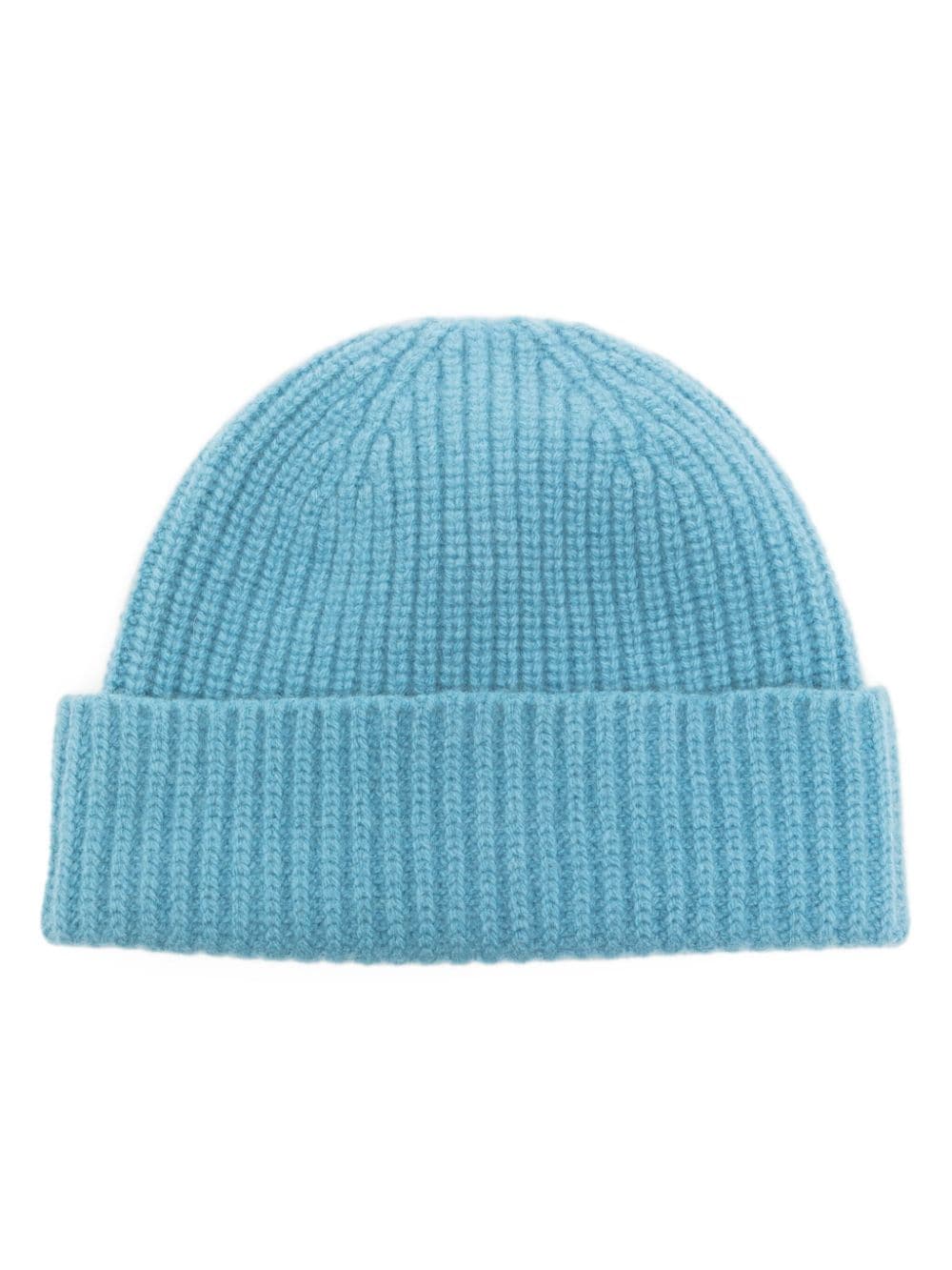 Pringle of Scotland ribbed-knit turn-up brim beanie - Blue von Pringle of Scotland