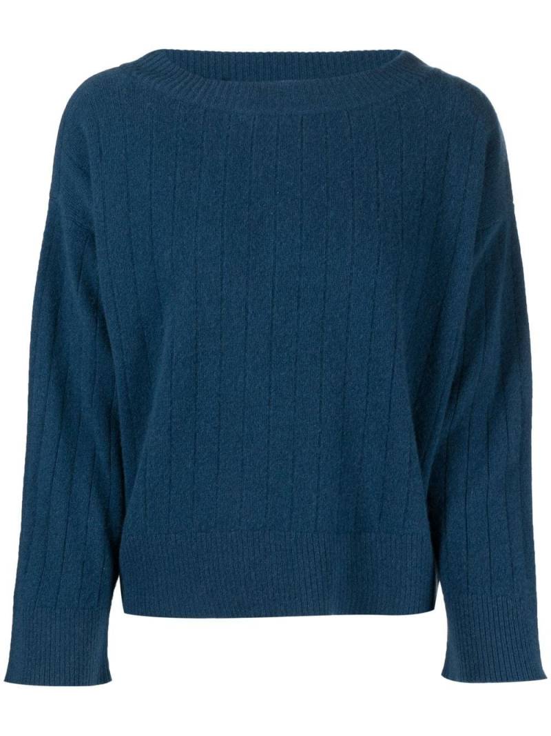 Pringle of Scotland ribbed wide-neck jumper - Blue von Pringle of Scotland