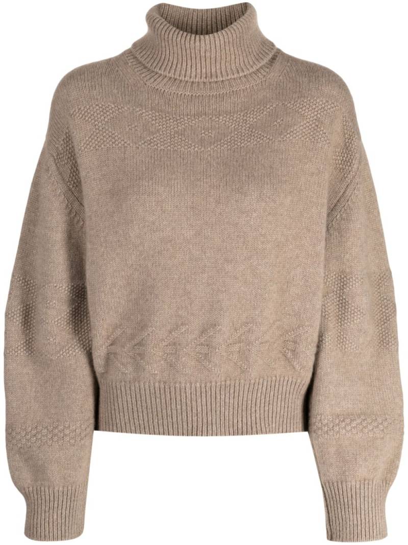 Pringle of Scotland roll-neck cashmere jumper - Brown von Pringle of Scotland