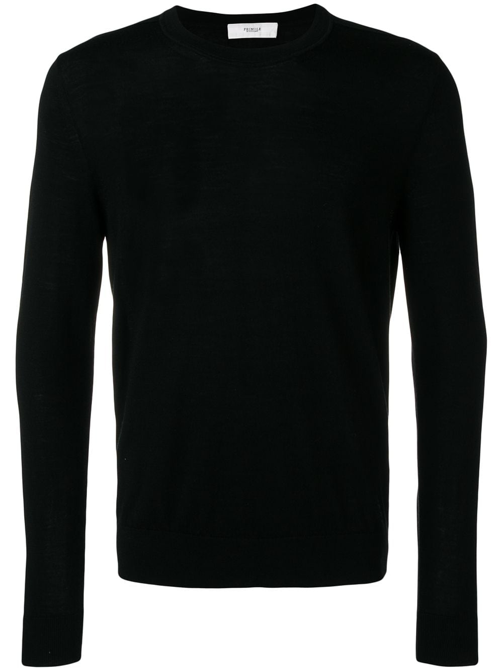 Pringle of Scotland round neck merino wool jumper - Black von Pringle of Scotland