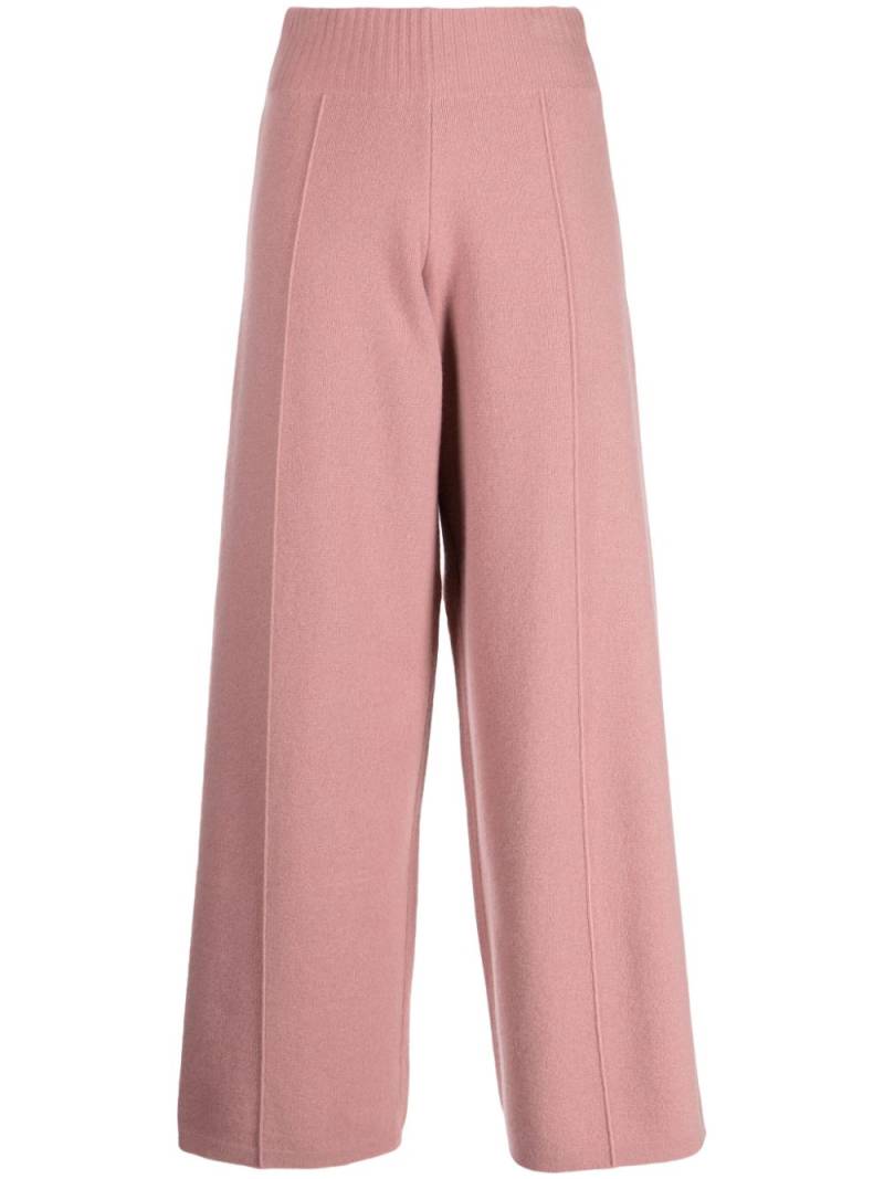 Pringle of Scotland seam-detail wide-leg trousers - Pink von Pringle of Scotland