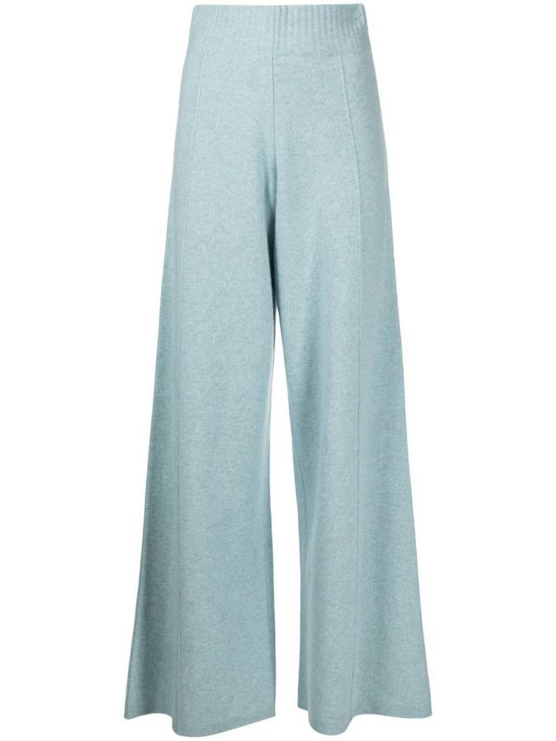 Pringle of Scotland wide-leg knitted trousers - Blue von Pringle of Scotland