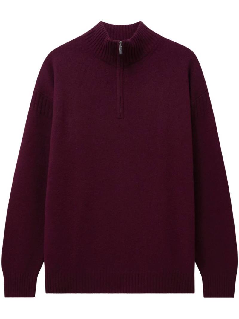 Pringle of Scotland zip cashmere jumper - Red von Pringle of Scotland