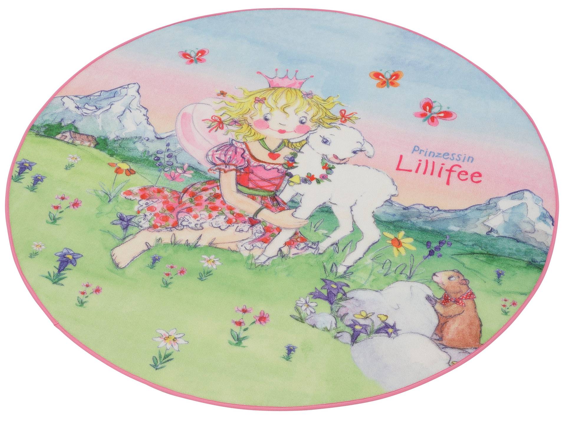 Prinzessin Lillifee Kinderteppich »LI-102«, rund, Druckteppich, Kinderzimmer von Prinzessin Lillifee