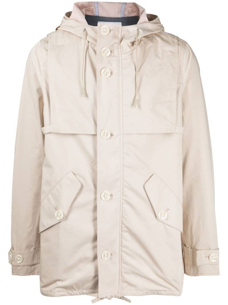 Private Stock The Leonidas hooded jacket - Neutrals von Private Stock