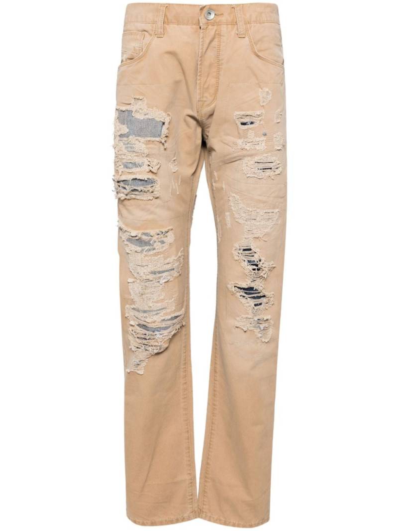 Private Stock The Louis cotton straight trousers - Brown von Private Stock