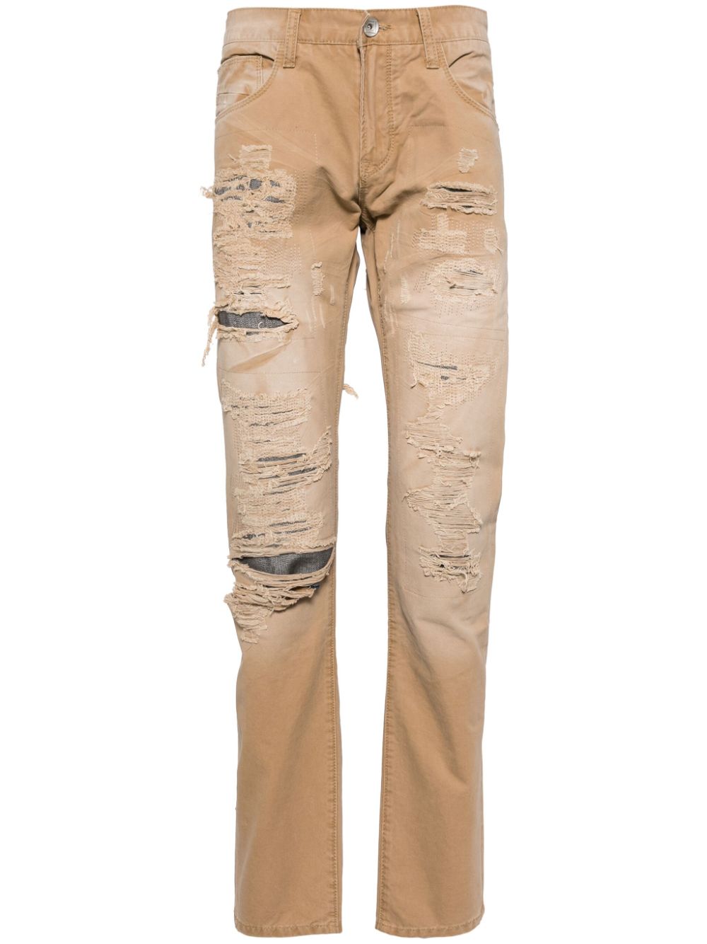 Private Stock The Louis cotton straight trousers - Neutrals von Private Stock