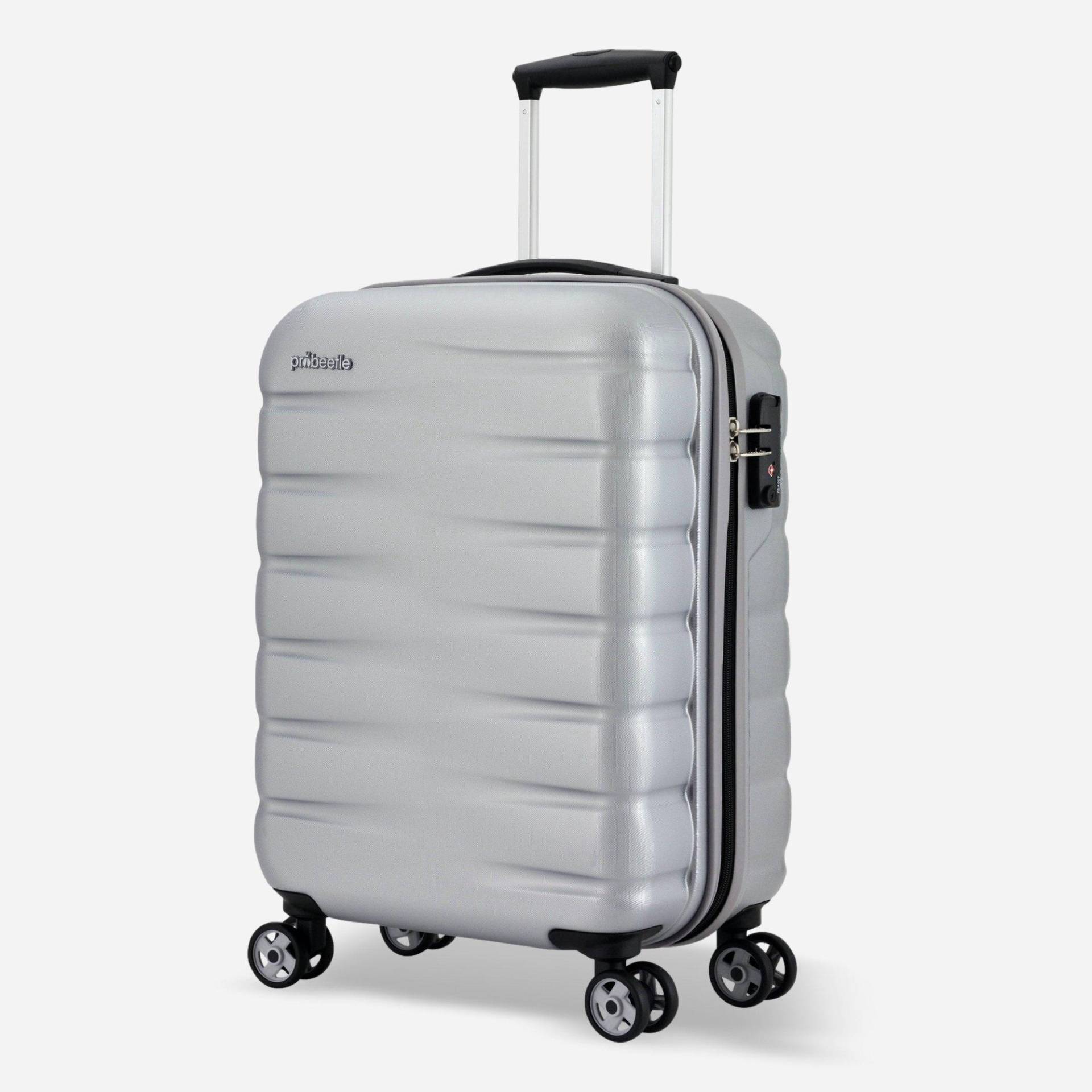 Voyager Vii Handgepäck Koffer 4 Rollen Unisex Silber 55 CM von Probeetle by Eminent