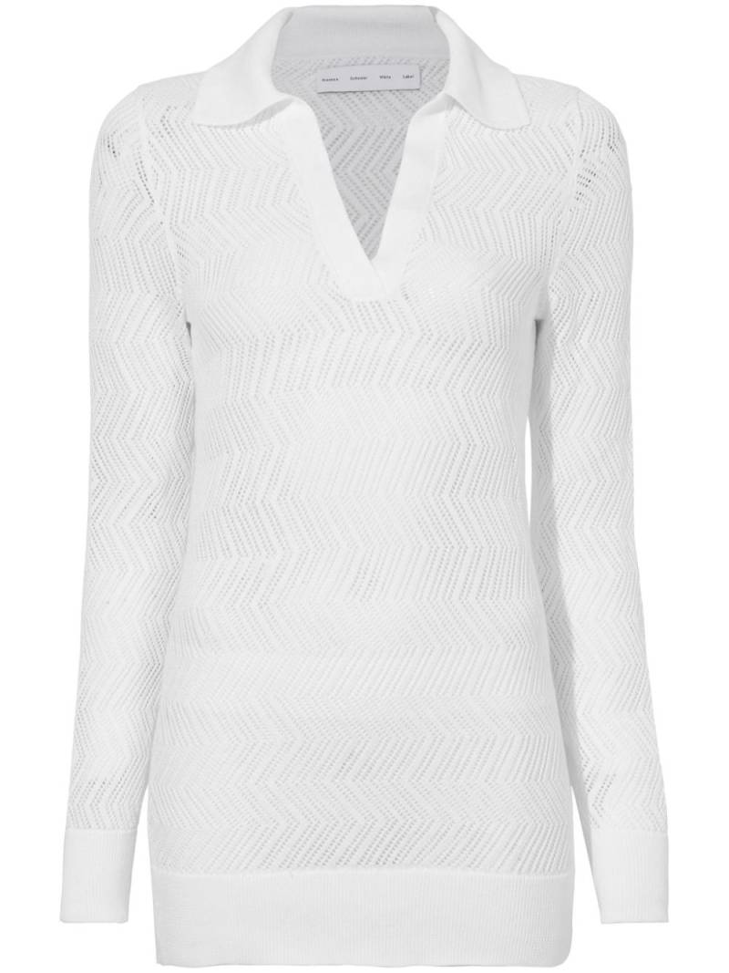 Proenza Schouler White Label Agnes zig-zag pointelle knitted jumper von Proenza Schouler White Label