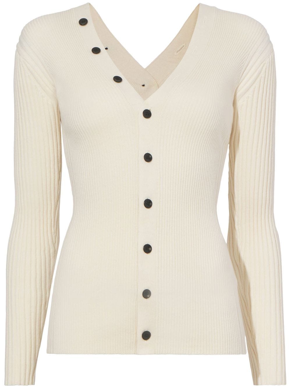 Proenza Schouler White Label Cotton Cashmere Rib Knit Cardigan von Proenza Schouler White Label