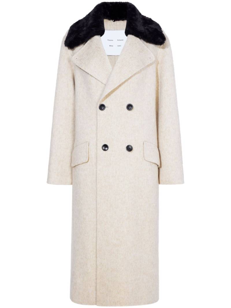 Proenza Schouler White Label Emma double-breasted coat - Neutrals von Proenza Schouler White Label