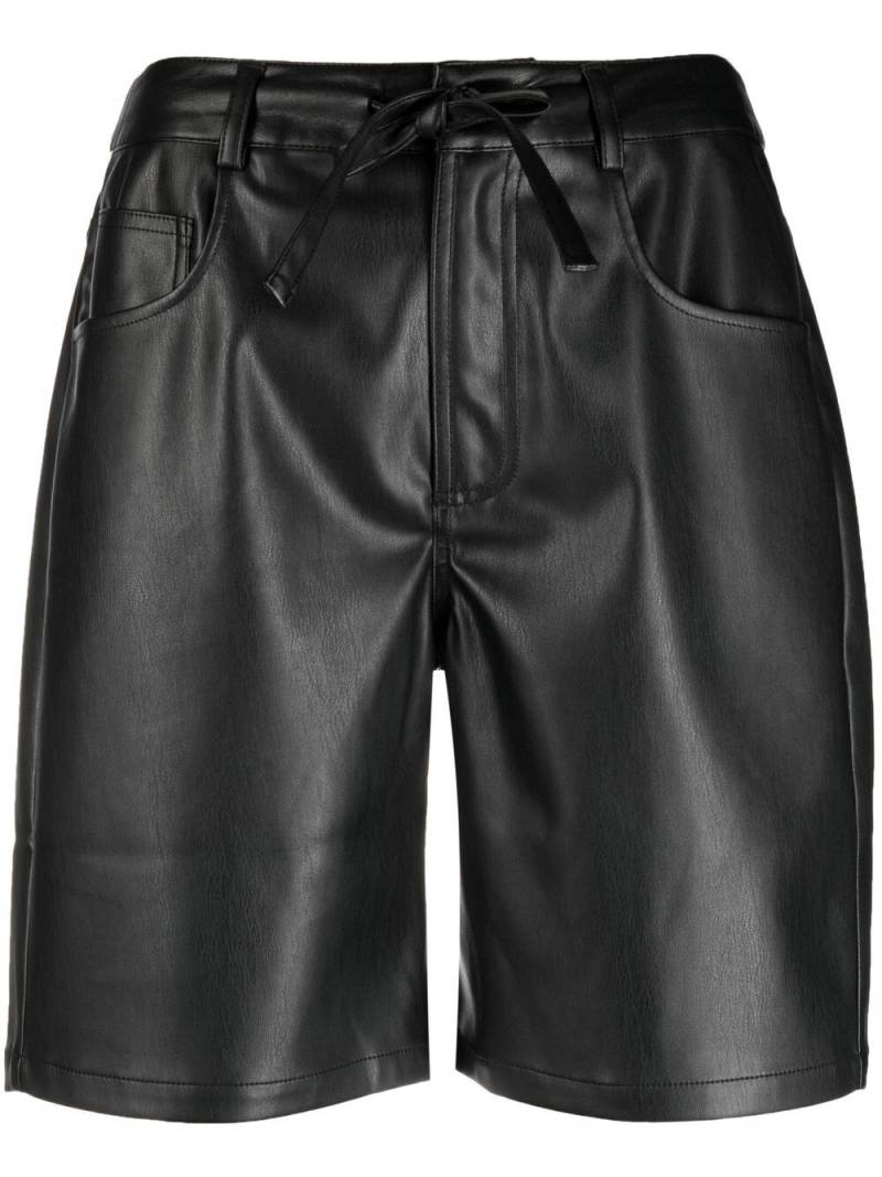 Proenza Schouler White Label faux leather mid-length shorts - Black von Proenza Schouler White Label