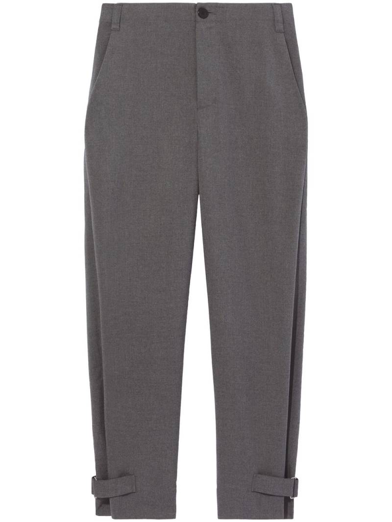 Proenza Schouler White Label Flannel tapered trousers - Grey von Proenza Schouler White Label