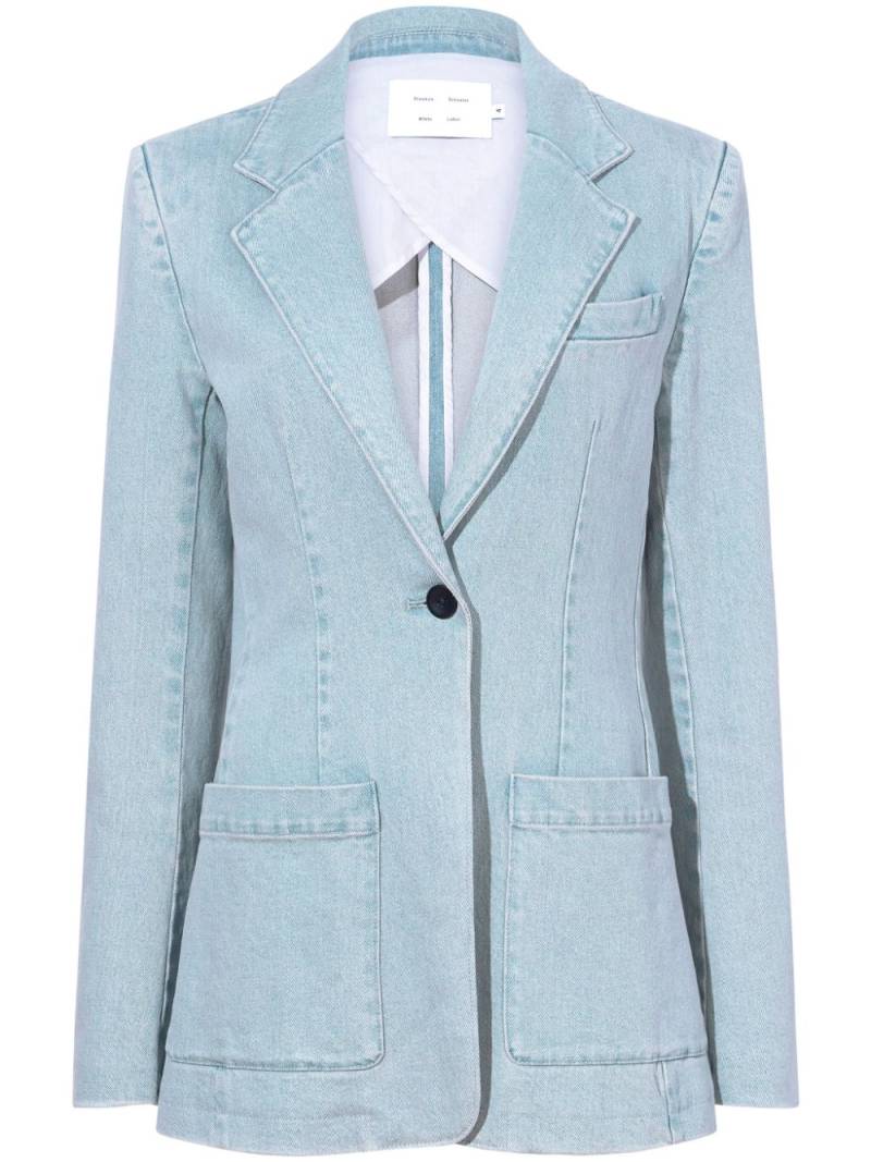 Proenza Schouler White Label Freya single-breasted blazer - Blue von Proenza Schouler White Label