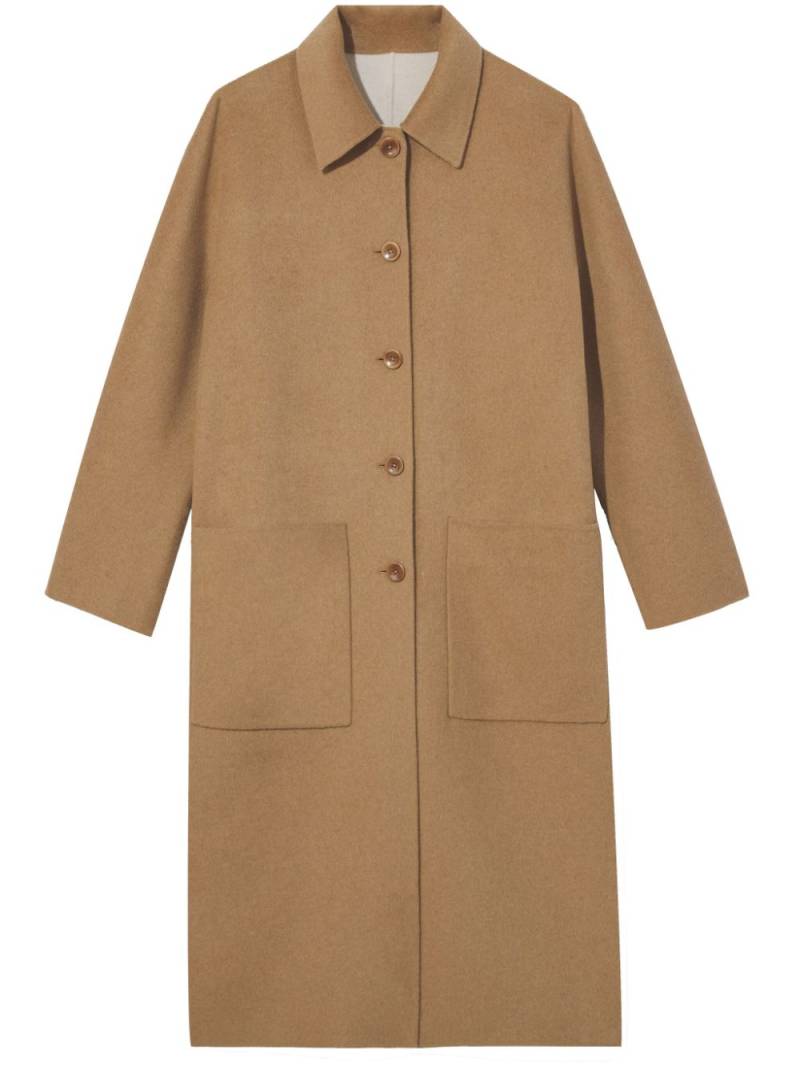 Proenza Schouler White Label Melton reversible buttoned peacoat - Brown von Proenza Schouler White Label