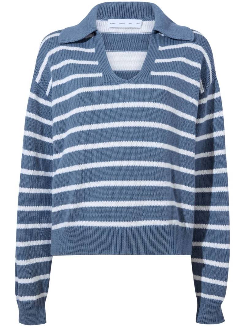 Proenza Schouler White Label Murphy sriped sweater - Blue von Proenza Schouler White Label