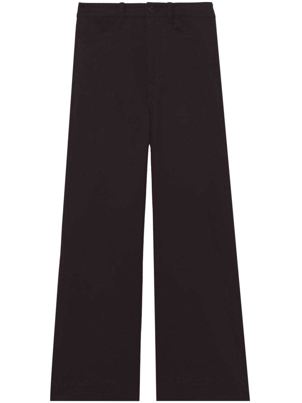 Proenza Schouler White Label Sadie wide-leg cropped trousers - Black von Proenza Schouler White Label