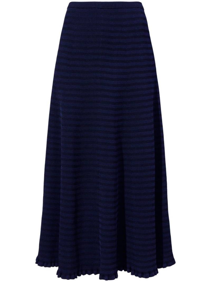 Proenza Schouler White Label Stina midi skirt - Blue von Proenza Schouler White Label