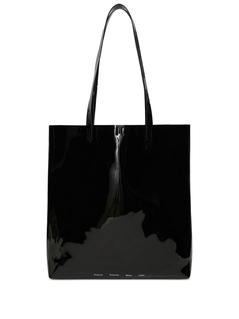 Proenza Schouler White Label Walker patent tote bag - Black von Proenza Schouler White Label