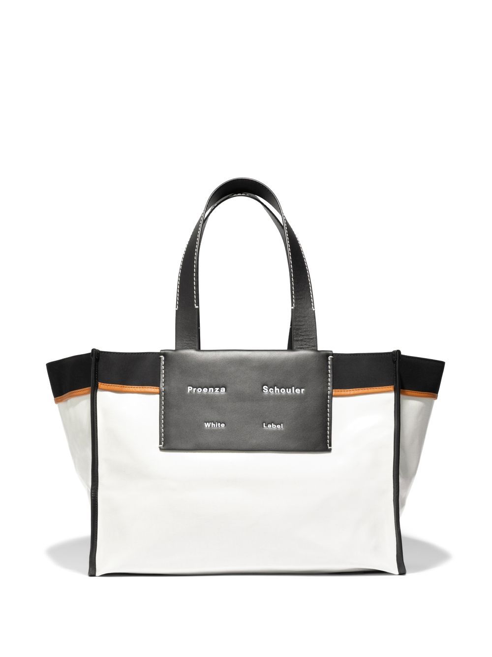 Proenza Schouler White Label XL Morris coated tote bag - Black von Proenza Schouler White Label