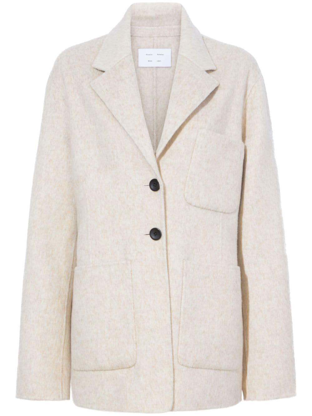 Proenza Schouler White Label brushed single-breasted blazer - Neutrals von Proenza Schouler White Label