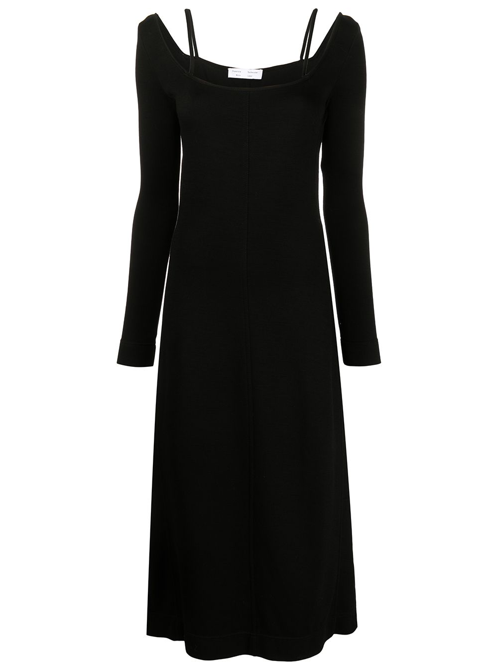 Proenza Schouler White Label compact jersey midi dress - Black von Proenza Schouler White Label