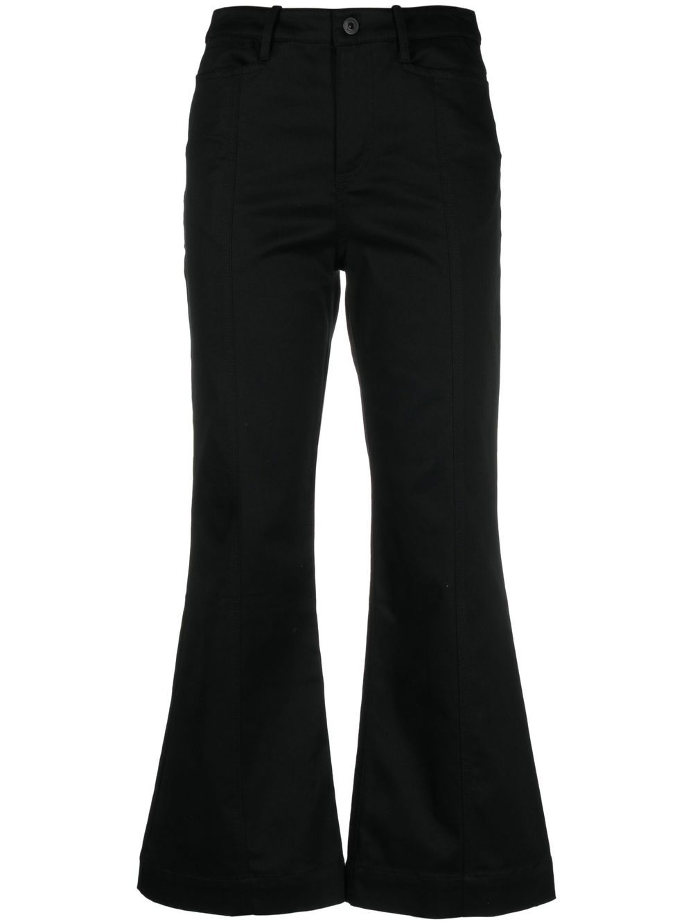 Proenza Schouler White Label cropped flared trousers - Black von Proenza Schouler White Label